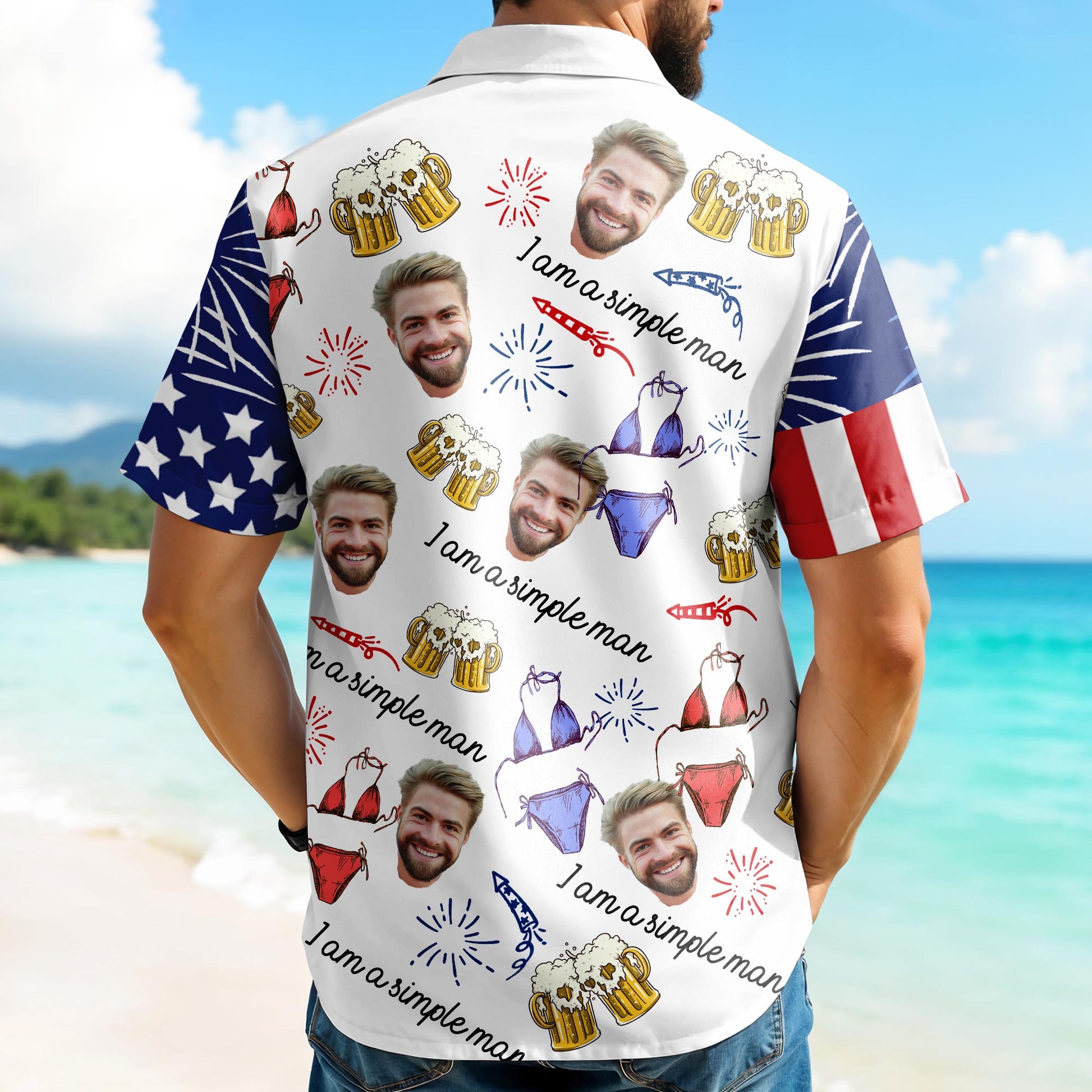 I Am A Simple Man, Beer Mugs And Boxer Briefs Design