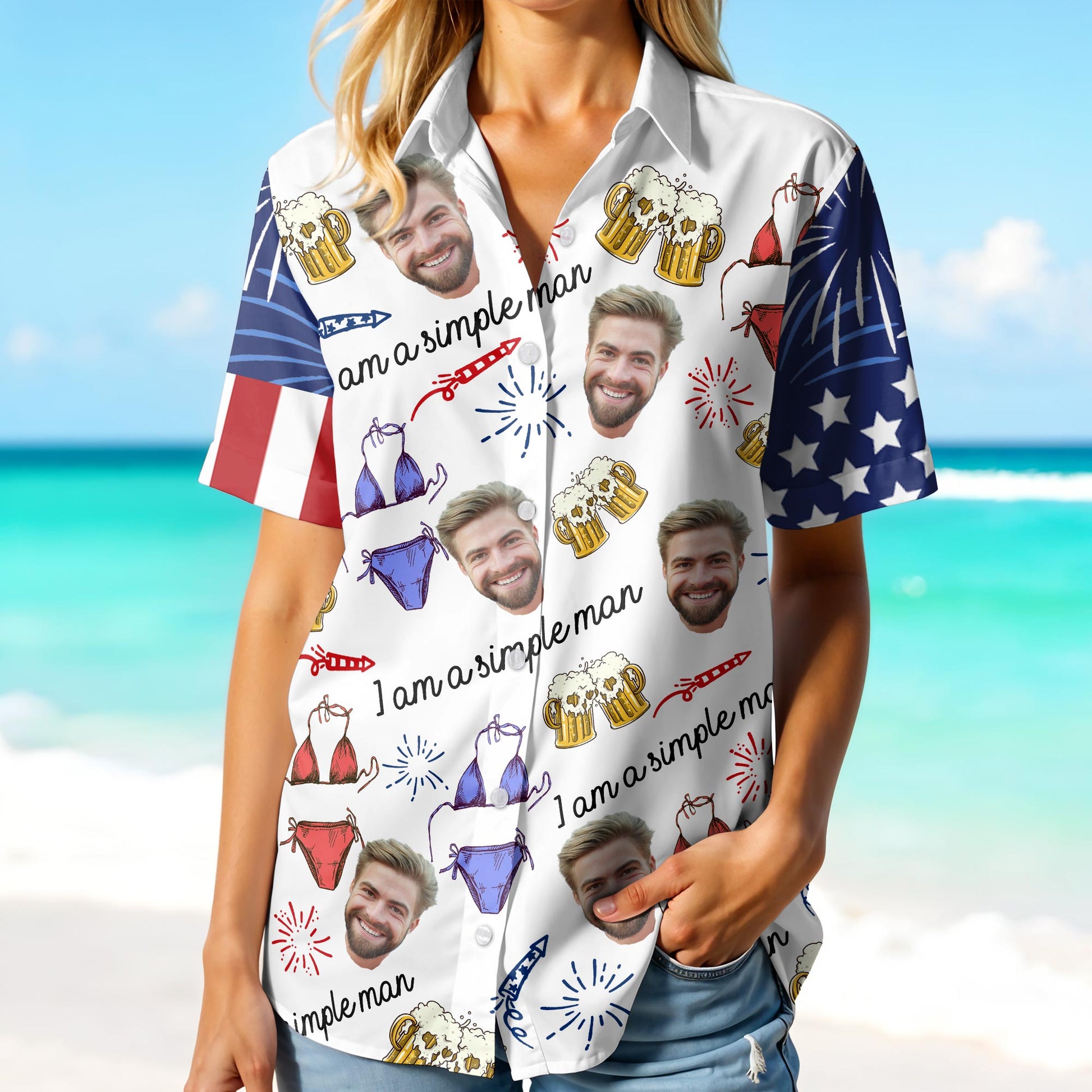 I Am A Simple Man, Beer Mugs And Boxer Briefs Design