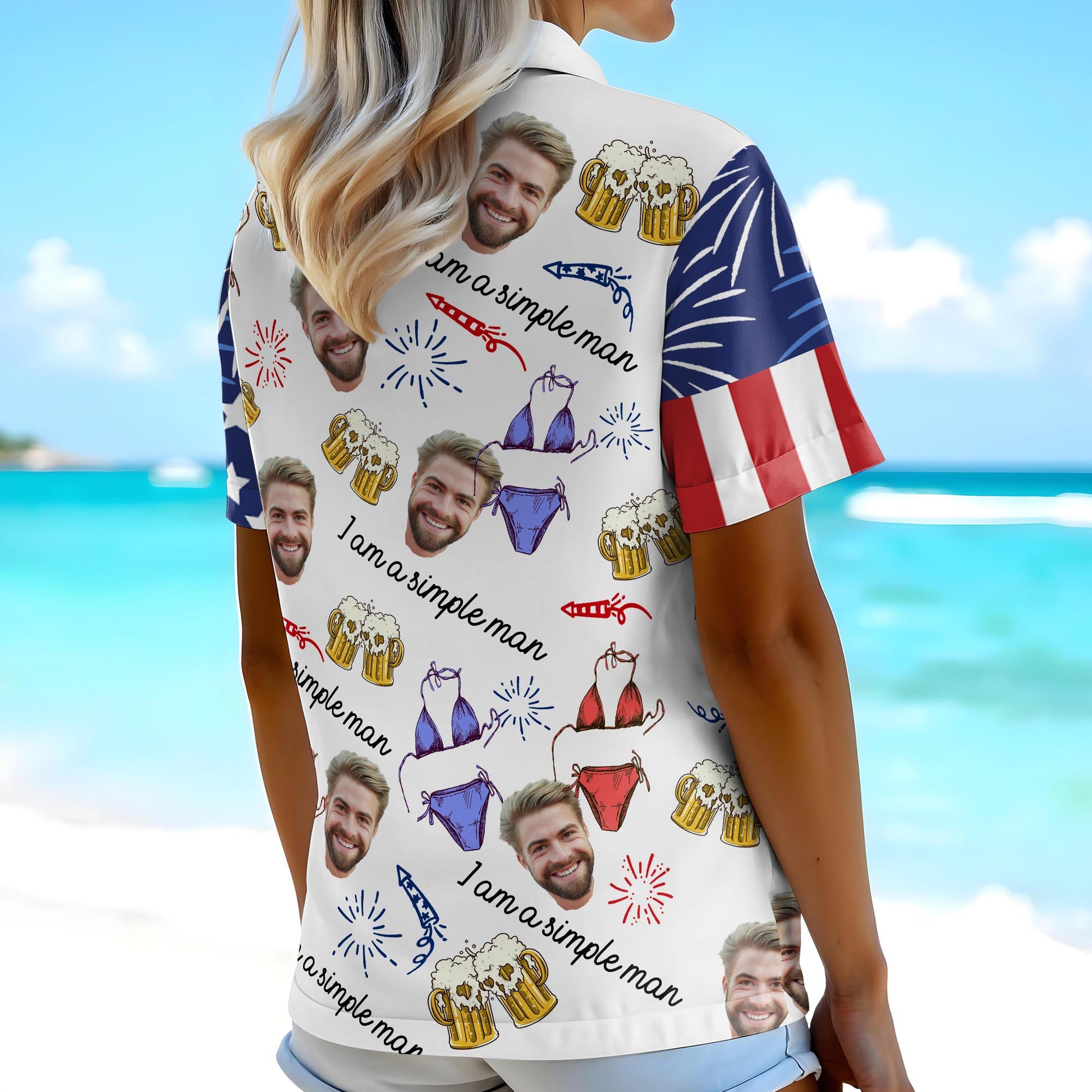 I Am A Simple Man, Beer Mugs And Boxer Briefs Design