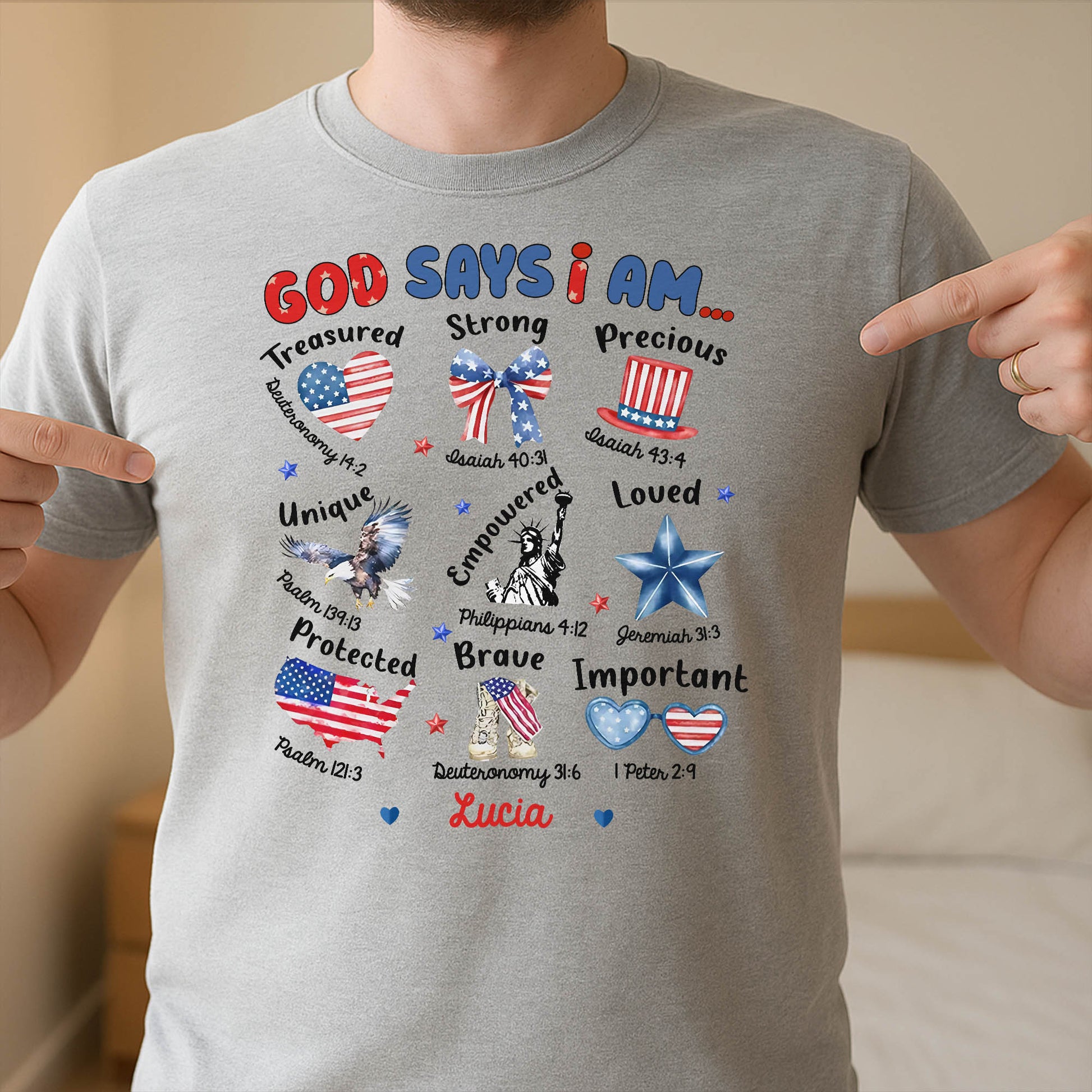 God Says I Am Treasured, Strong, Precious, Loved