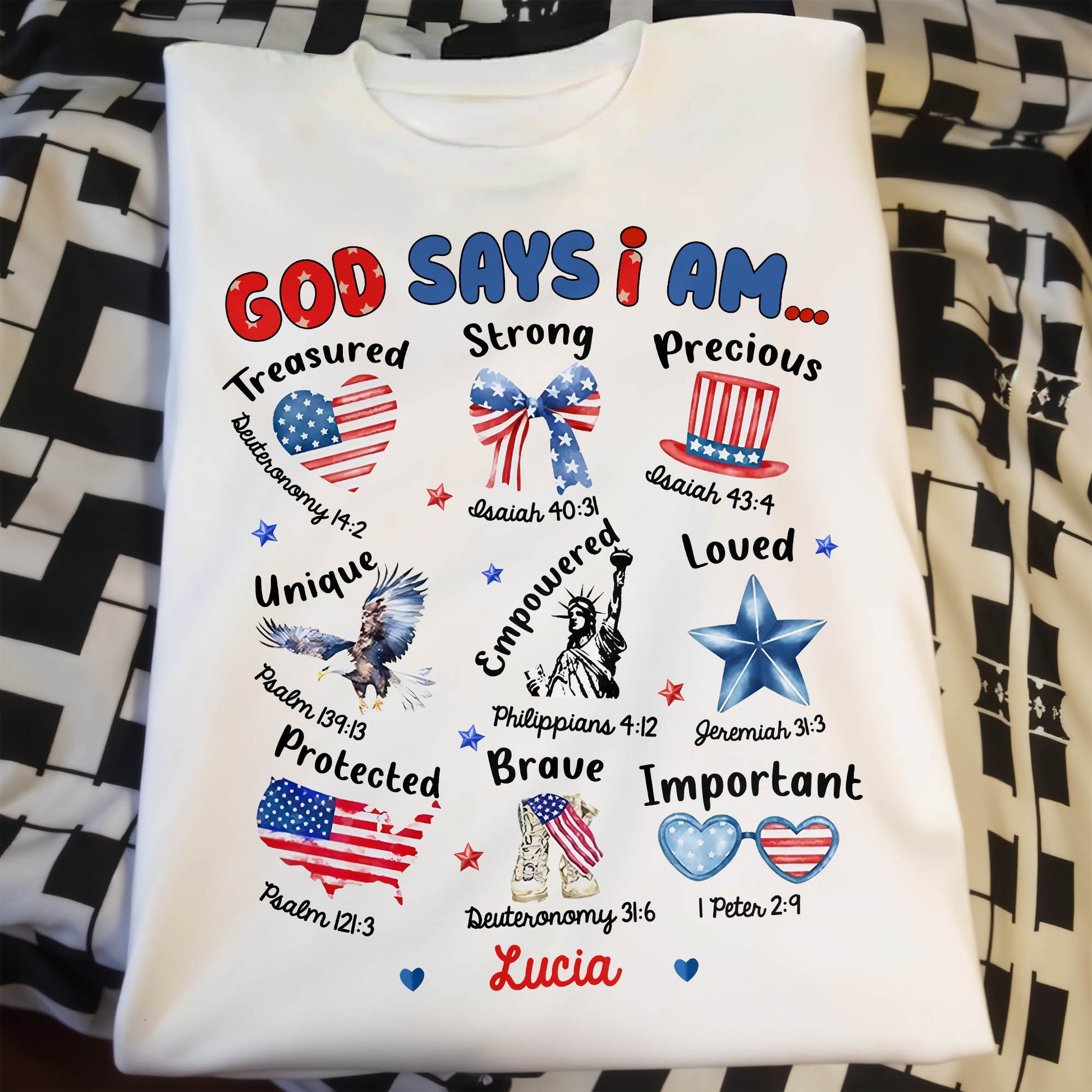 God Says I Am Treasured, Strong, Precious, Loved