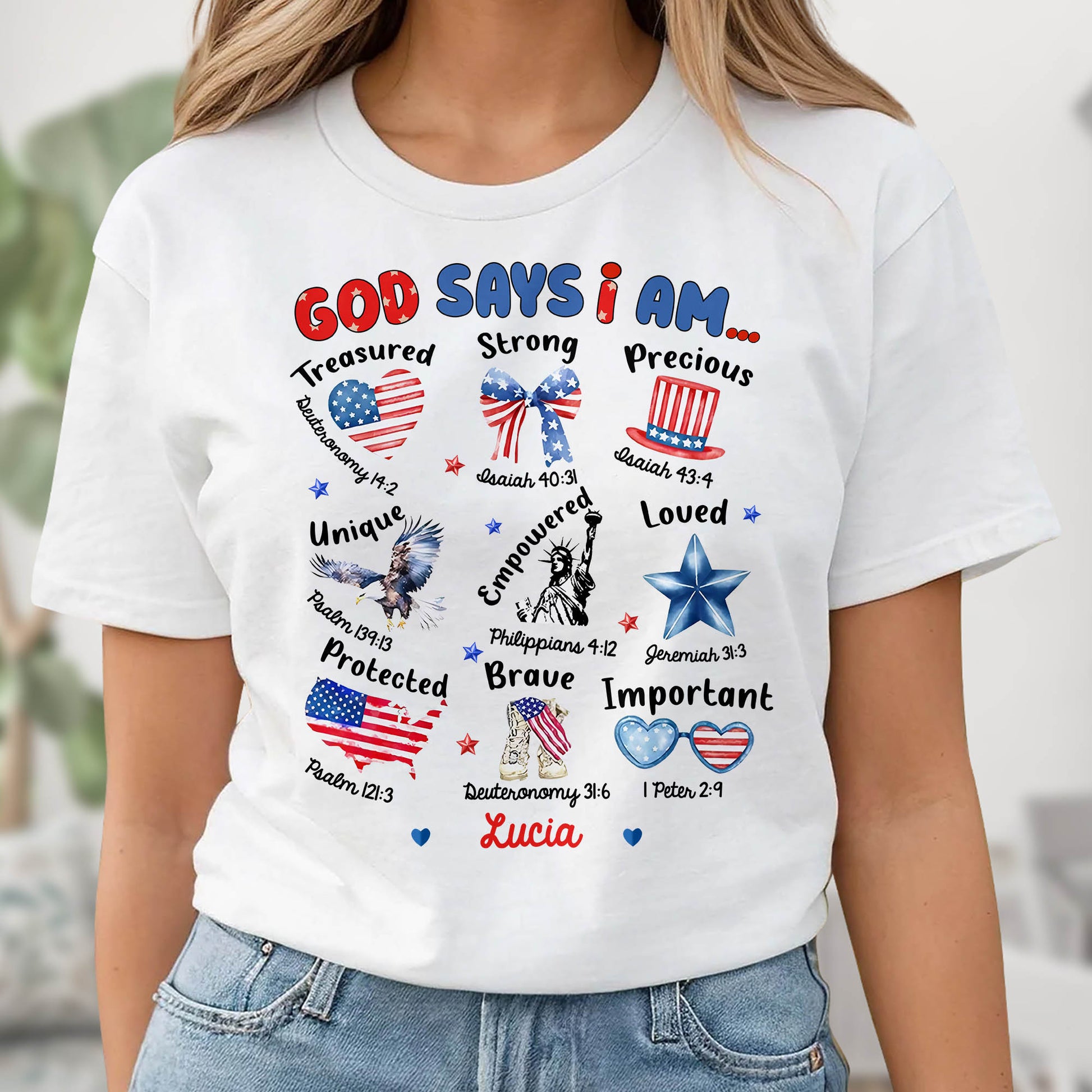 God Says I Am Treasured, Strong, Precious, Loved