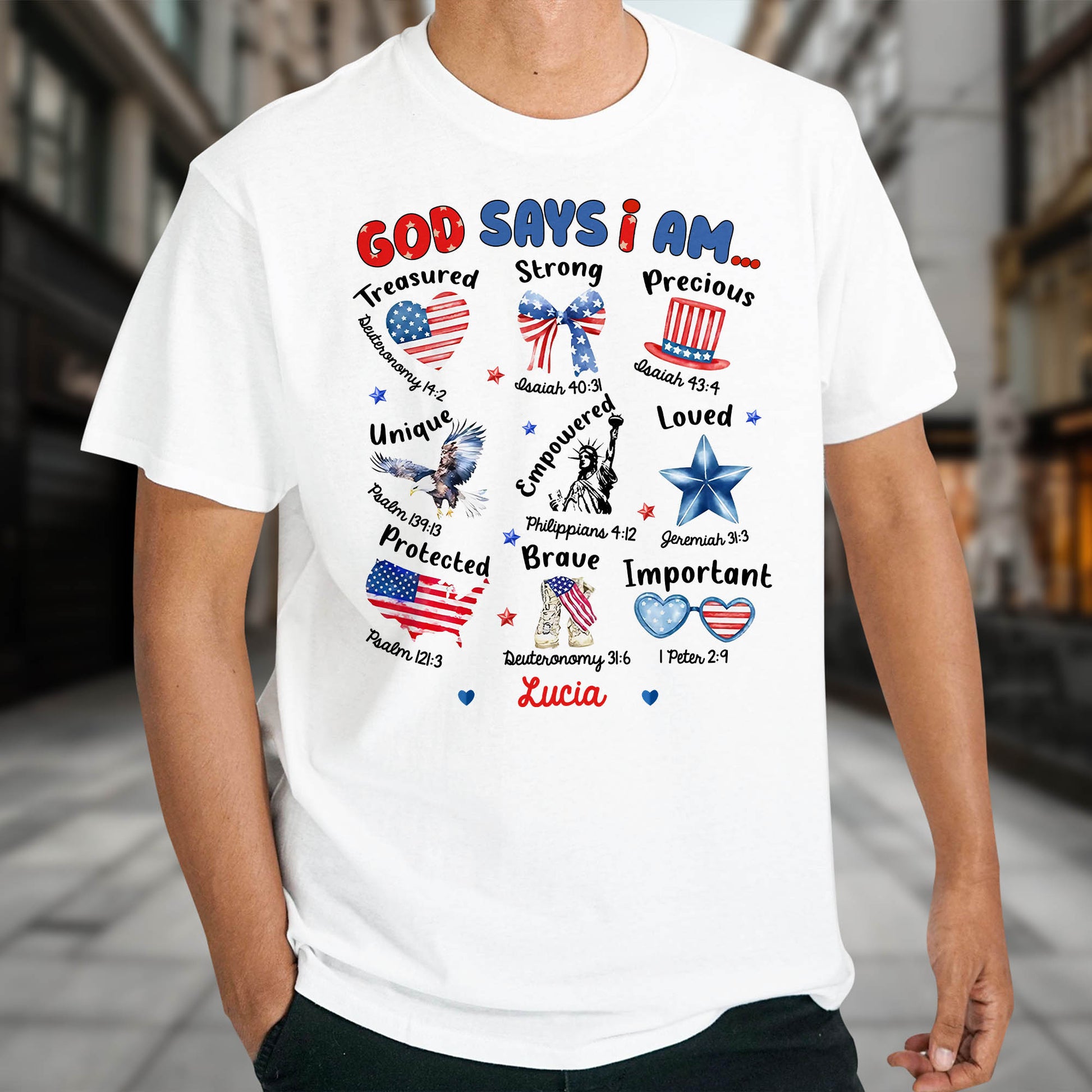 God Says I Am Treasured, Strong, Precious, Loved