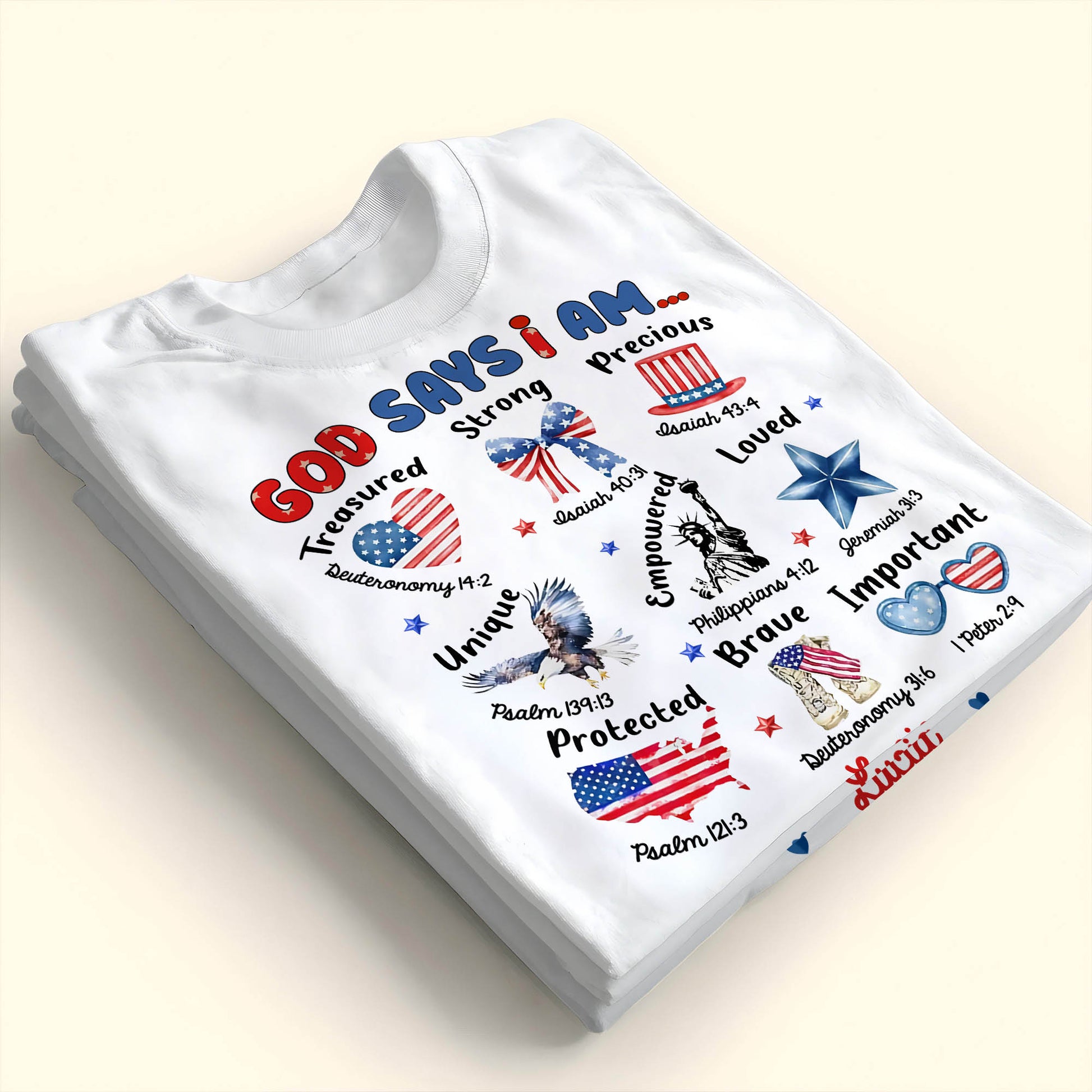 God Says I Am Treasured, Strong, Precious, Loved