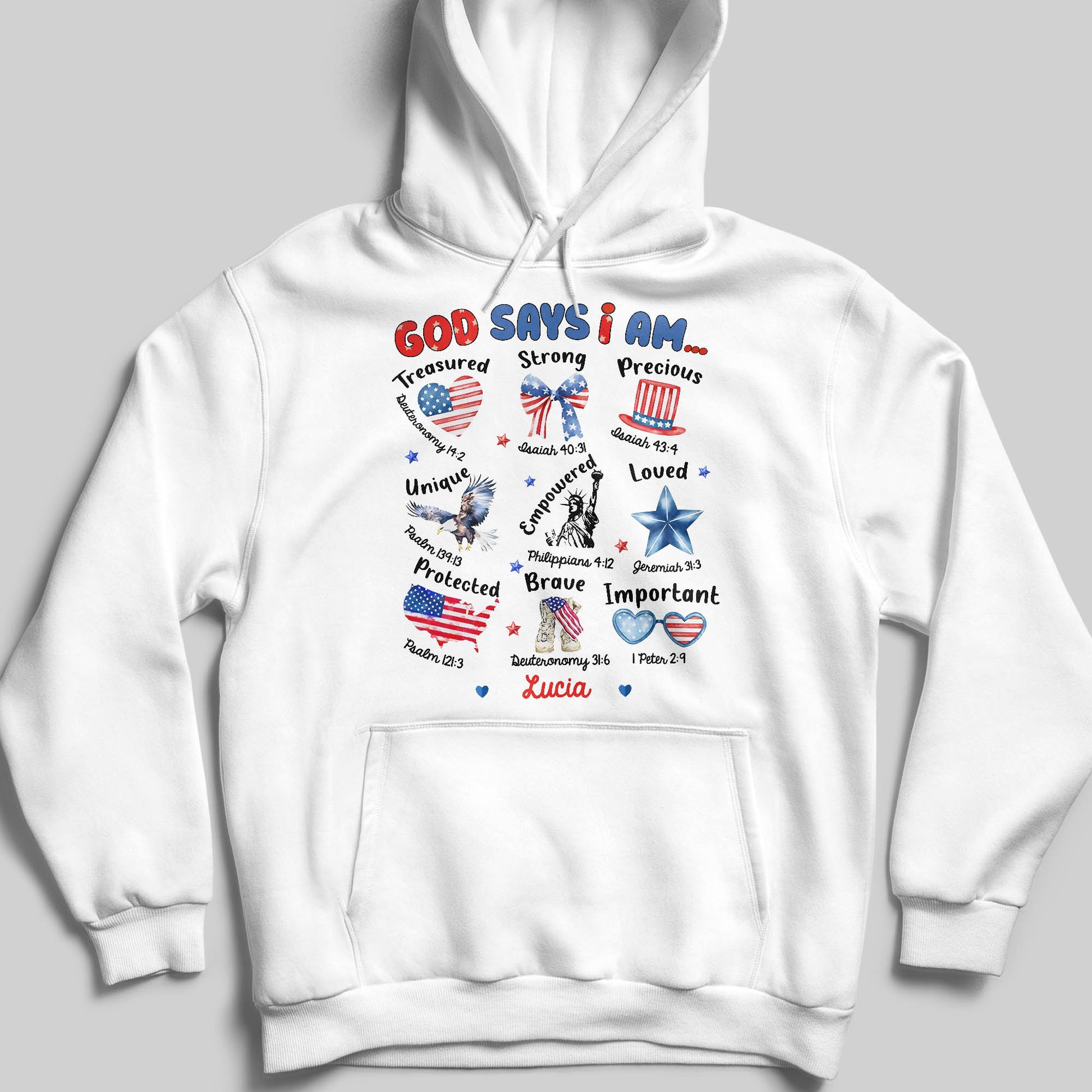 God Says I Am Treasured, Strong, Precious, Loved