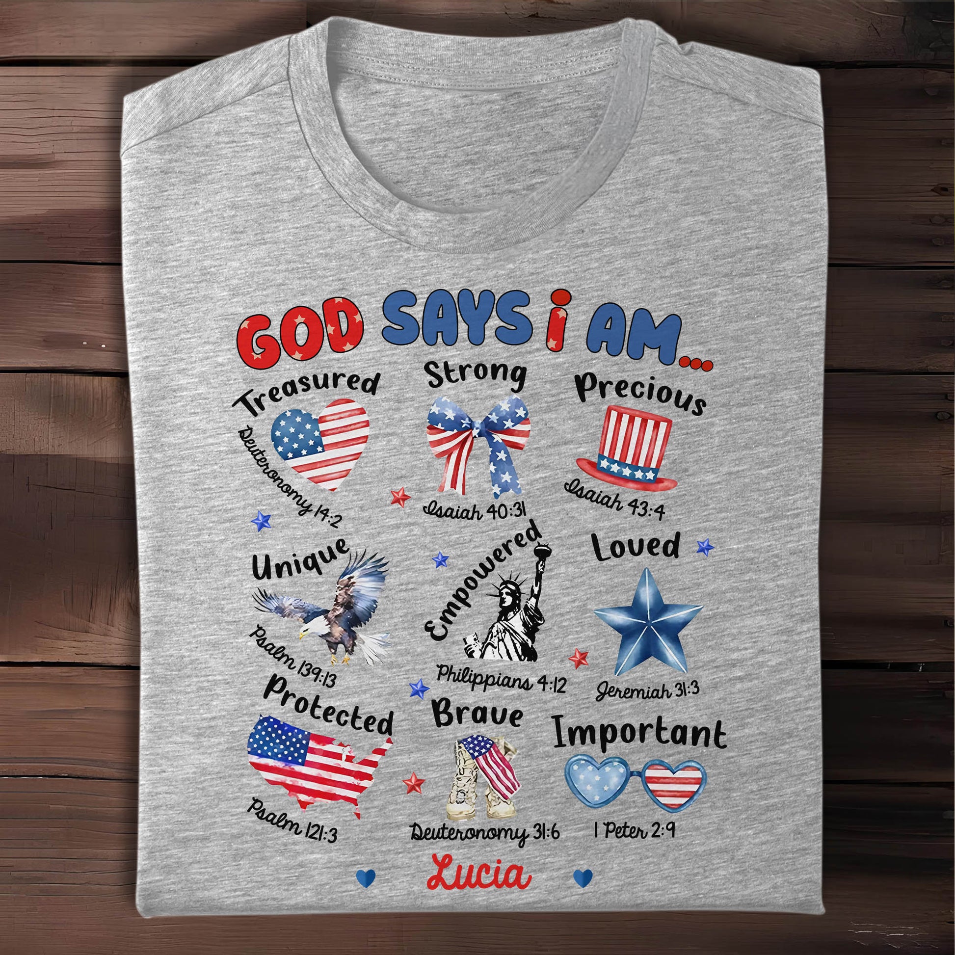 God Says I Am Treasured, Strong, Precious, Loved