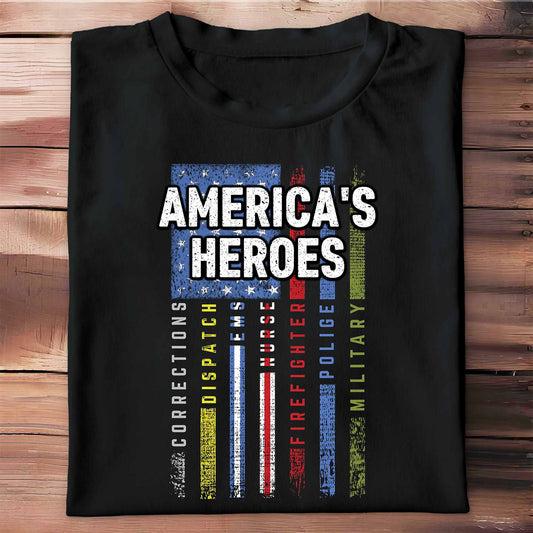 America's Heroes American Flag Design