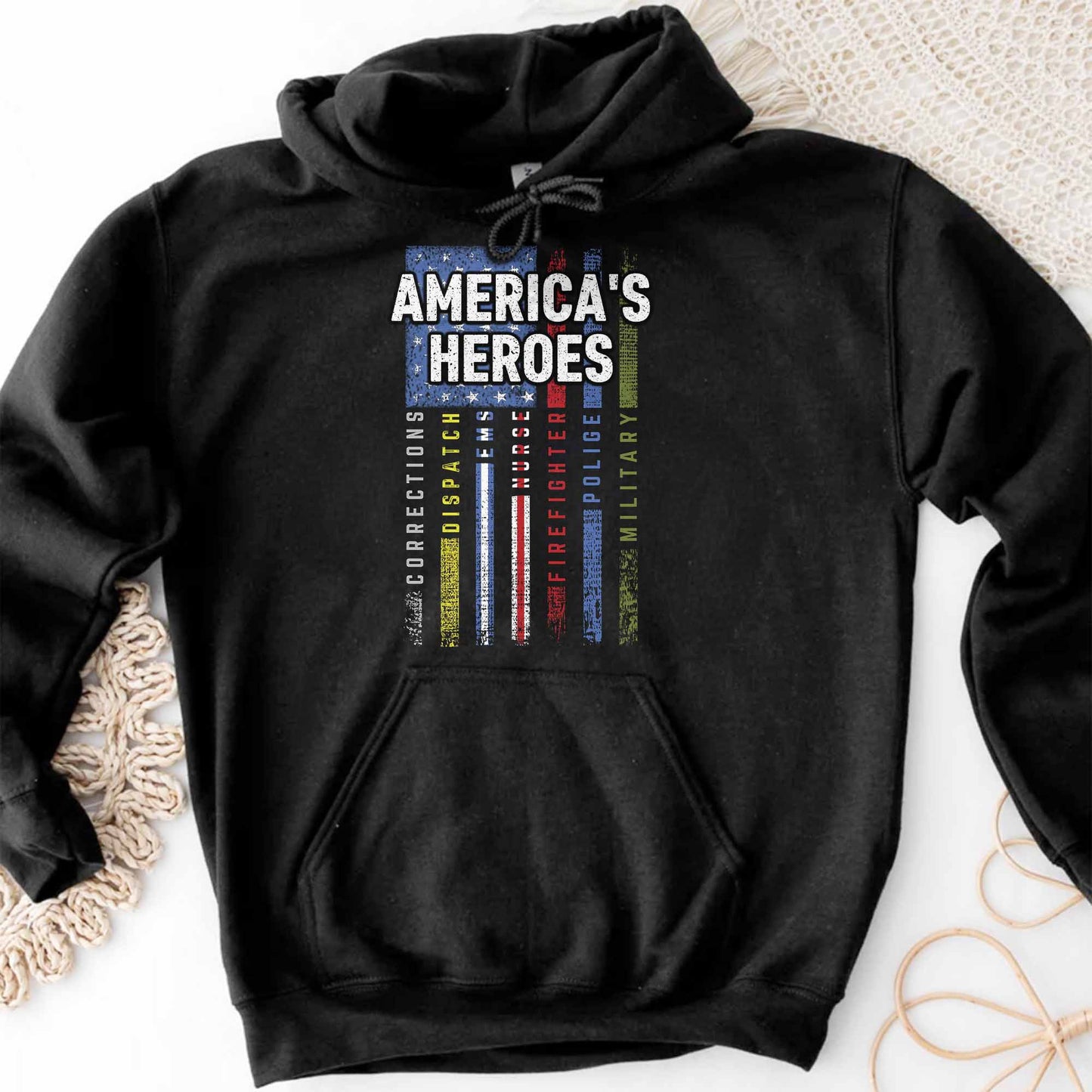 America's Heroes American Flag Design