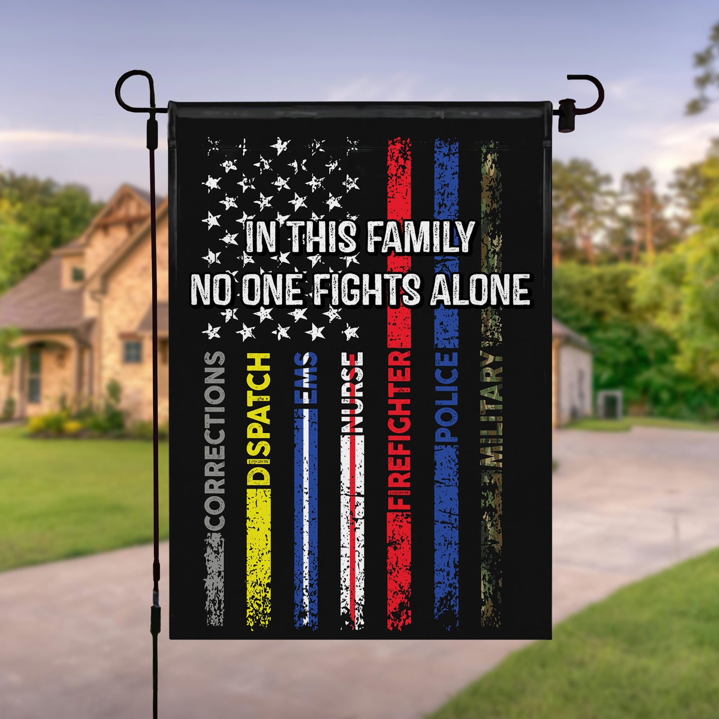In This Family No One Fights Alone Stars And Stripes