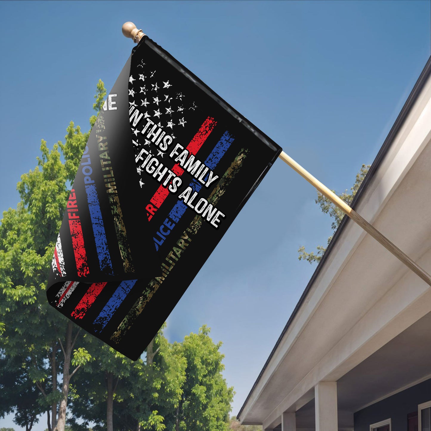 In This Family No One Fights Alone Stars And Stripes