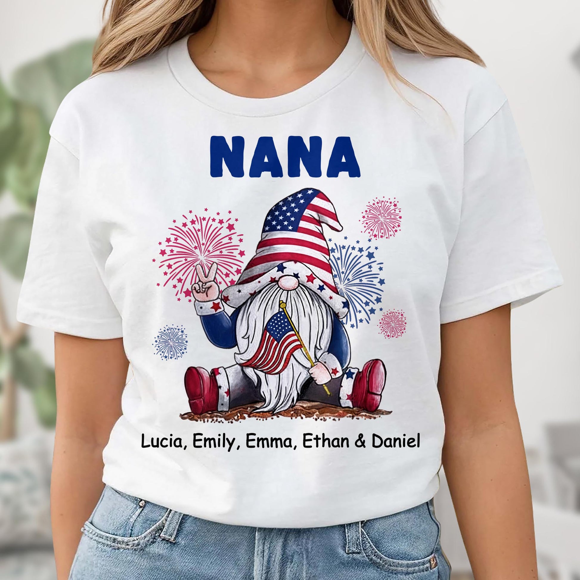 Celebrate Patriotic Pride With Festive Gnome And Fireworks