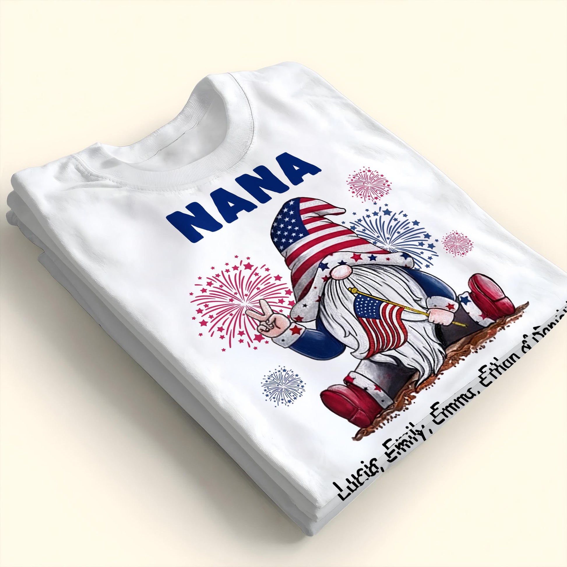 Celebrate Patriotic Pride With Festive Gnome And Fireworks