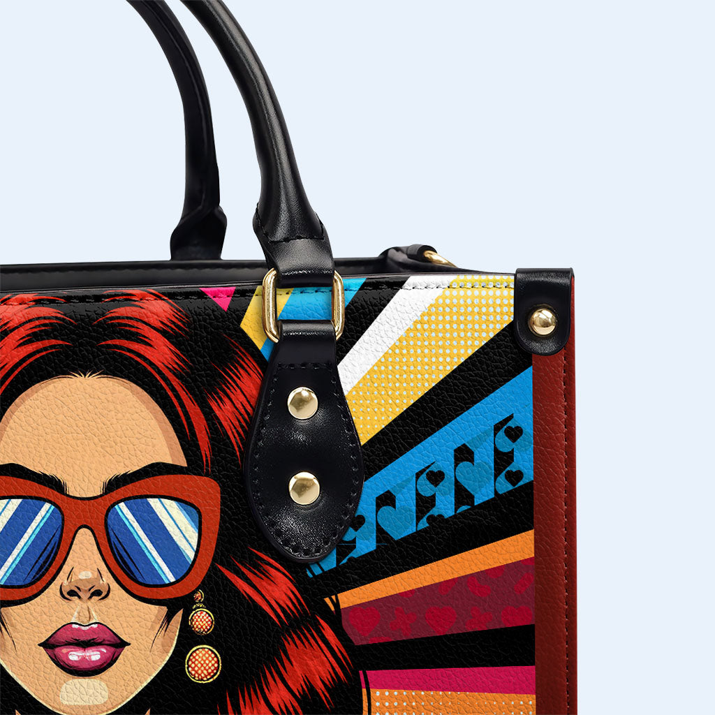J'ai dit ce que j'ai dit - Sac à main en cuir personnalisé - ISAID05