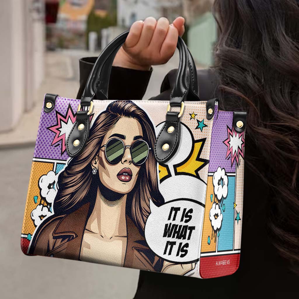 Es lo que es - Bolso de mano de piel personalizado - ITIS03