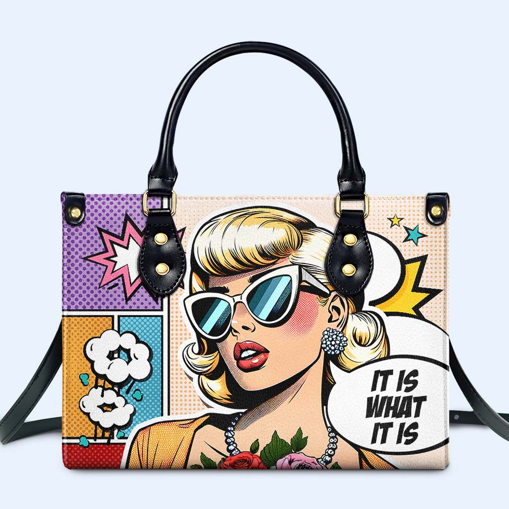 C'est ce que c'est - Sac à main en cuir personnalisé - ITIS06