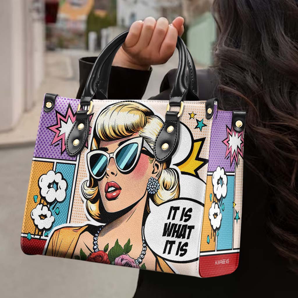 C'est ce que c'est - Sac à main en cuir personnalisé - ITIS06