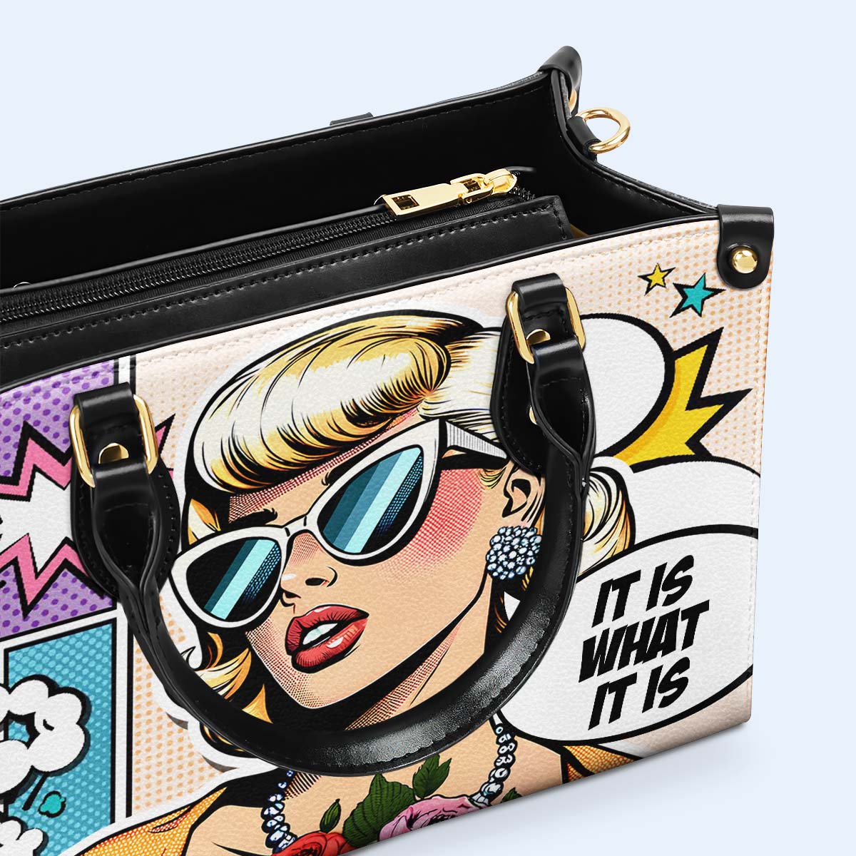 C'est ce que c'est - Sac à main en cuir personnalisé - ITIS06