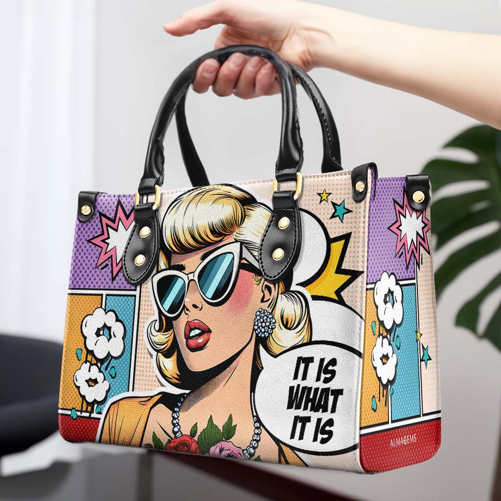 C'est ce que c'est - Sac à main en cuir personnalisé - ITIS06