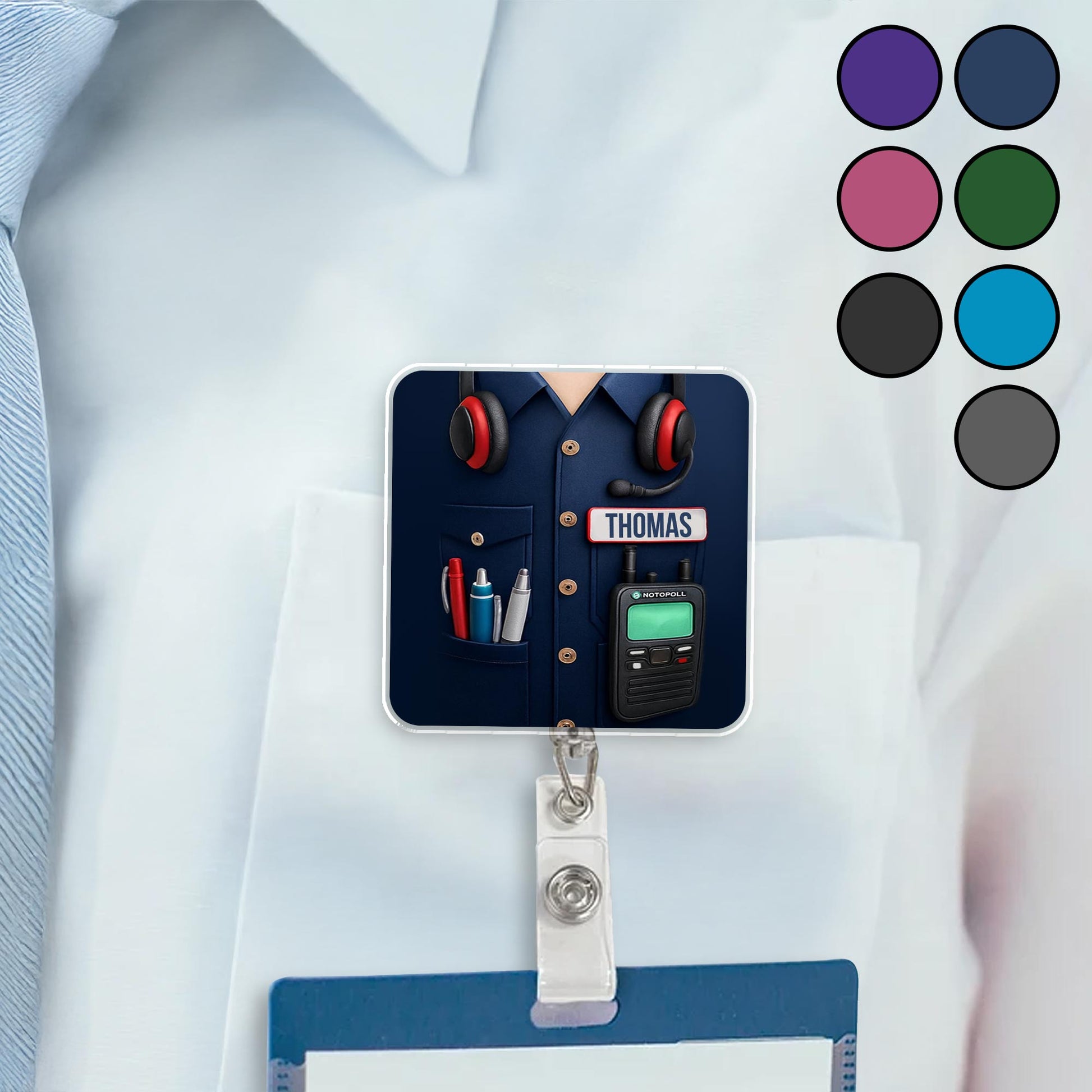 Customize Your Professional Gear With Name And Badge Reel