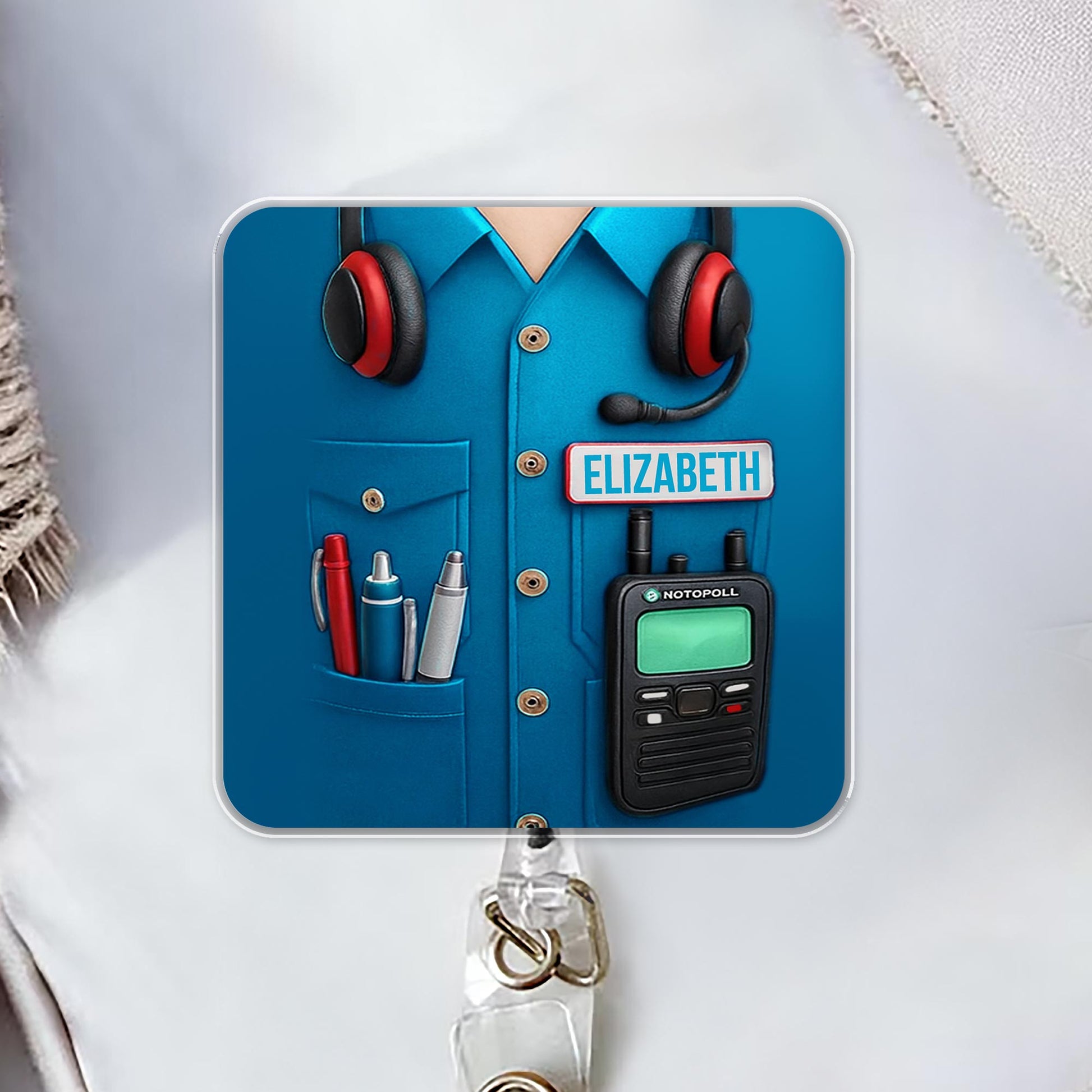 Customize Your Professional Gear With Name And Badge Reel