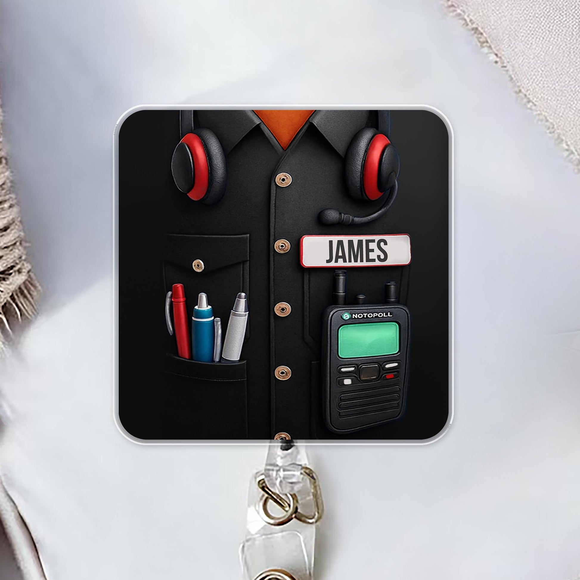 Customize Your Professional Gear With Name And Badge Reel