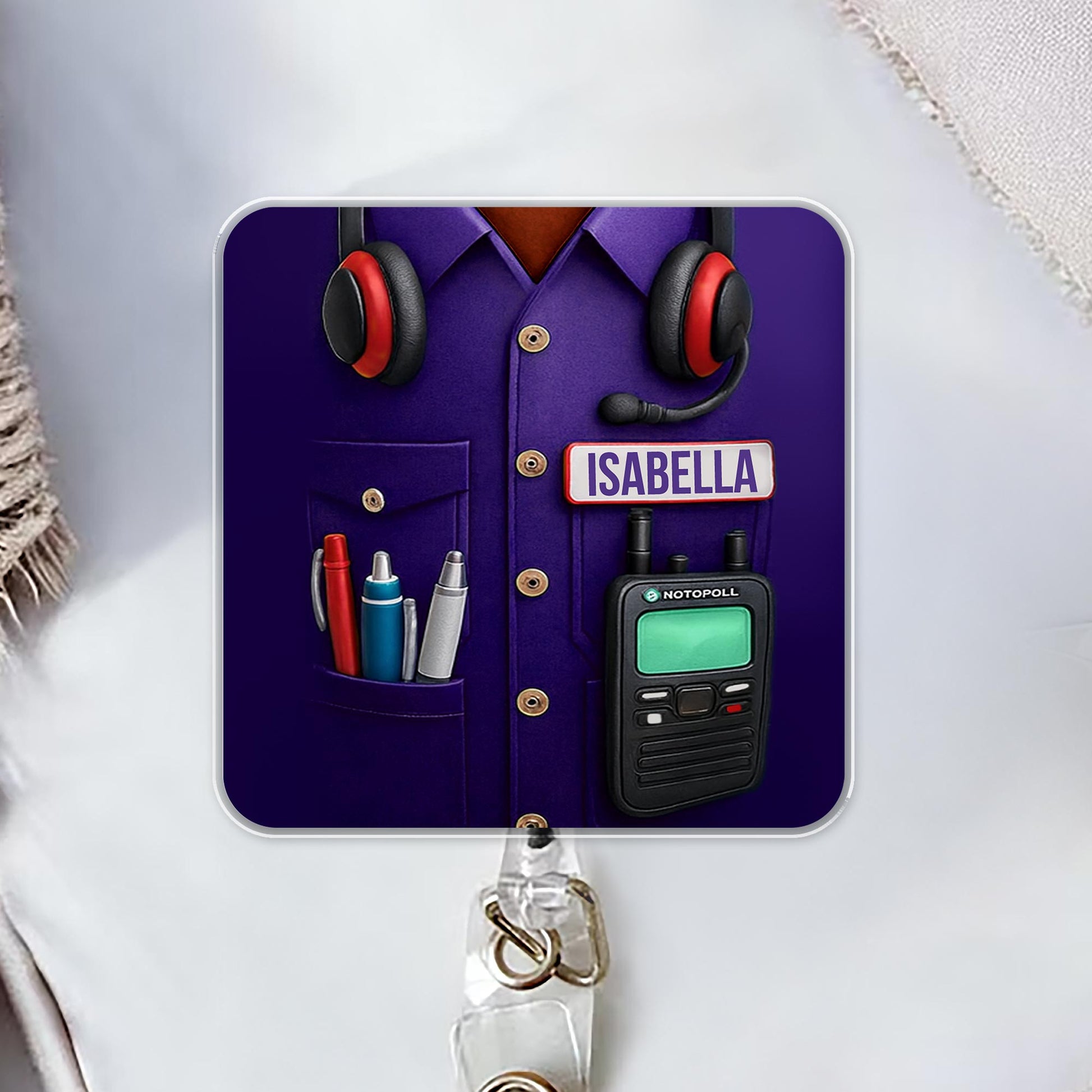 Customize Your Professional Gear With Name And Badge Reel