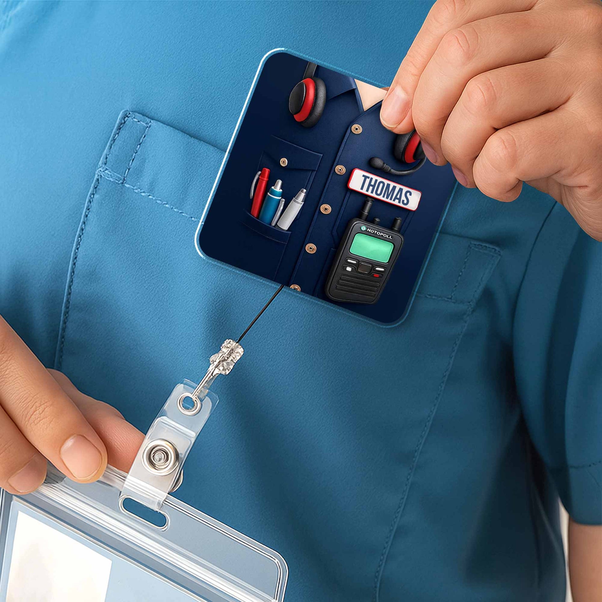 Customize Your Professional Gear With Name And Badge Reel