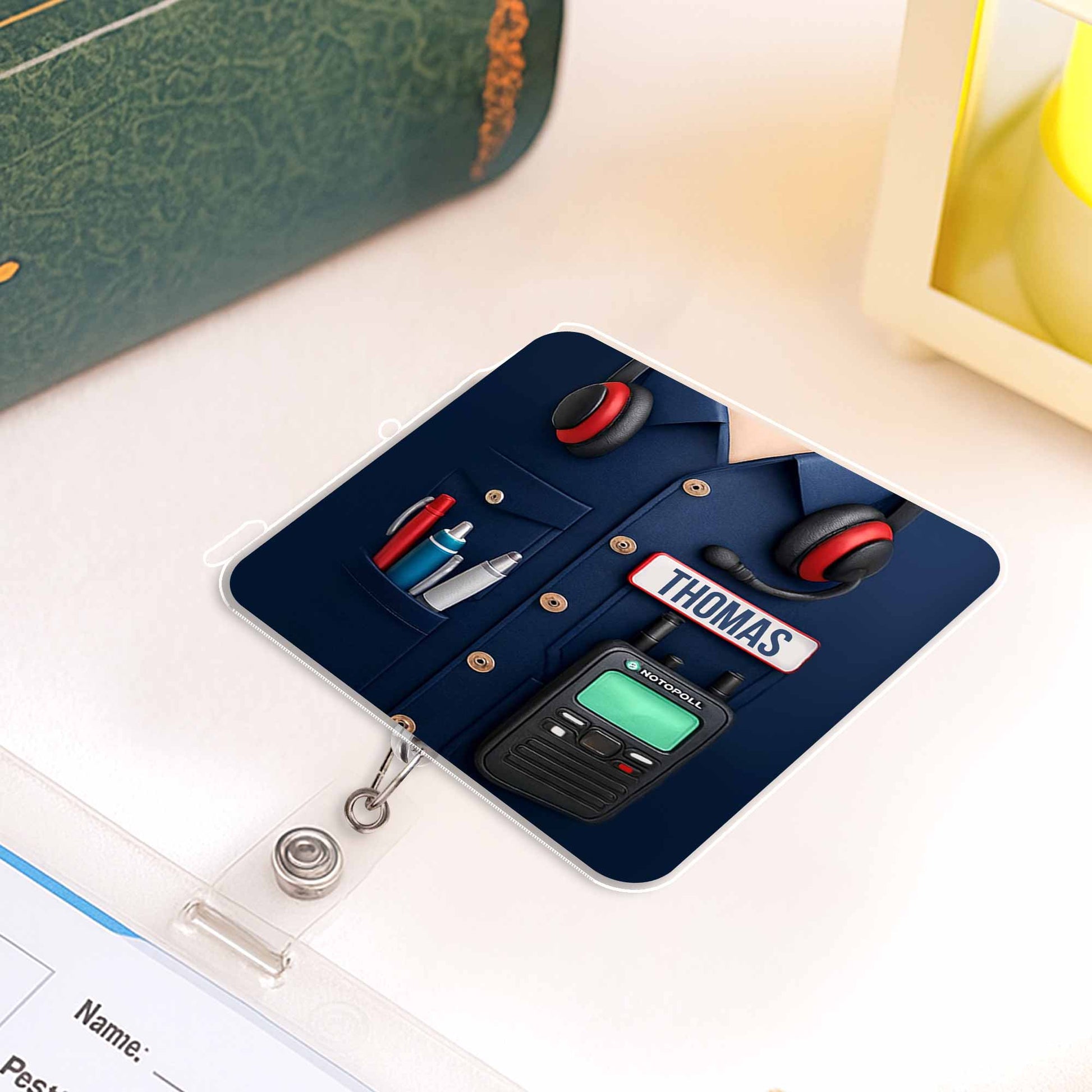 Customize Your Professional Gear With Name And Badge Reel