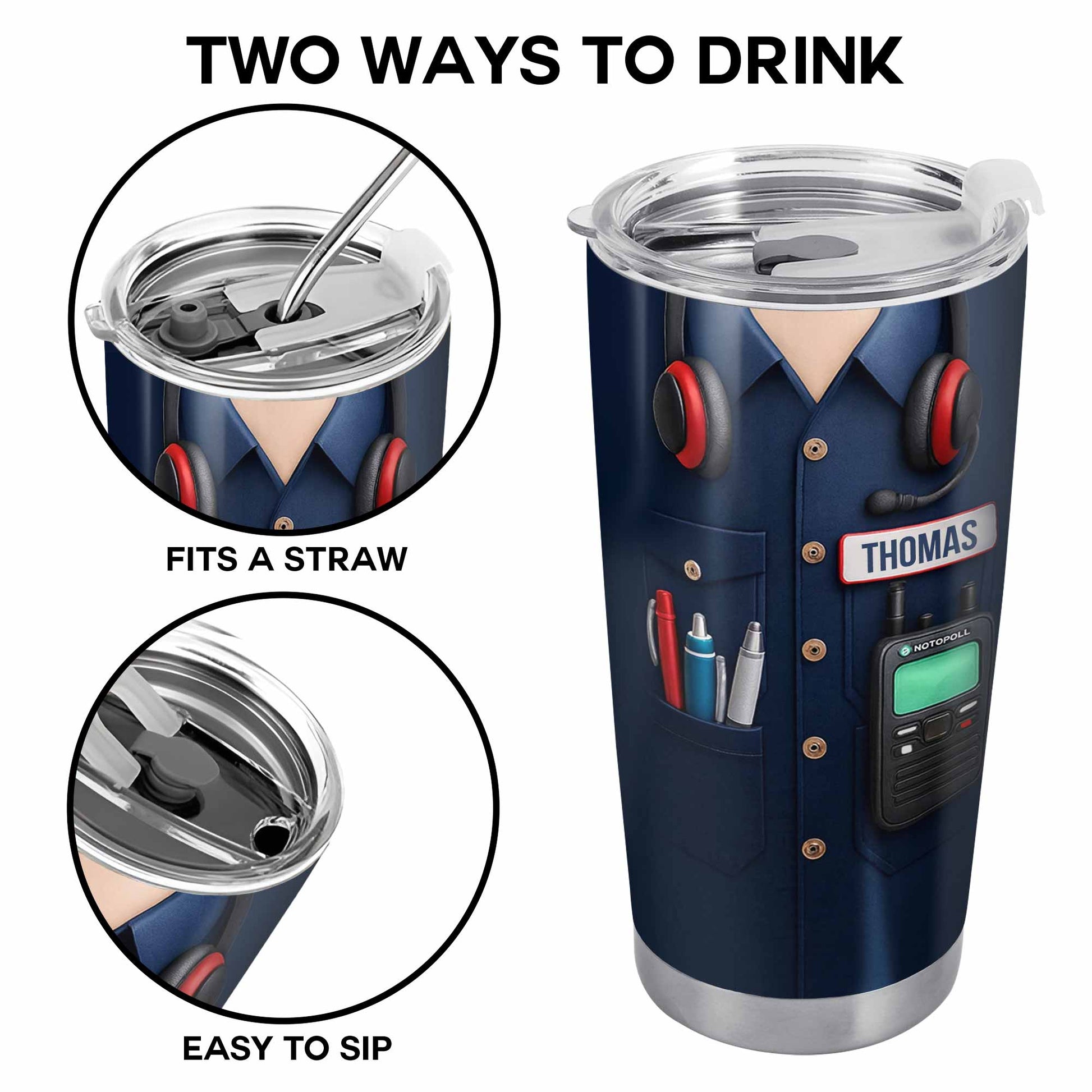 Customizable Tumbler For Radio Operators