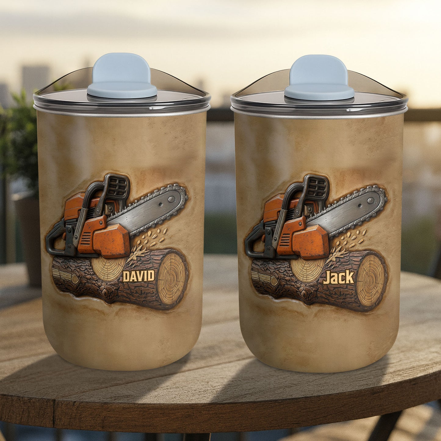 Robust Chainsaw Design On Wood Logs