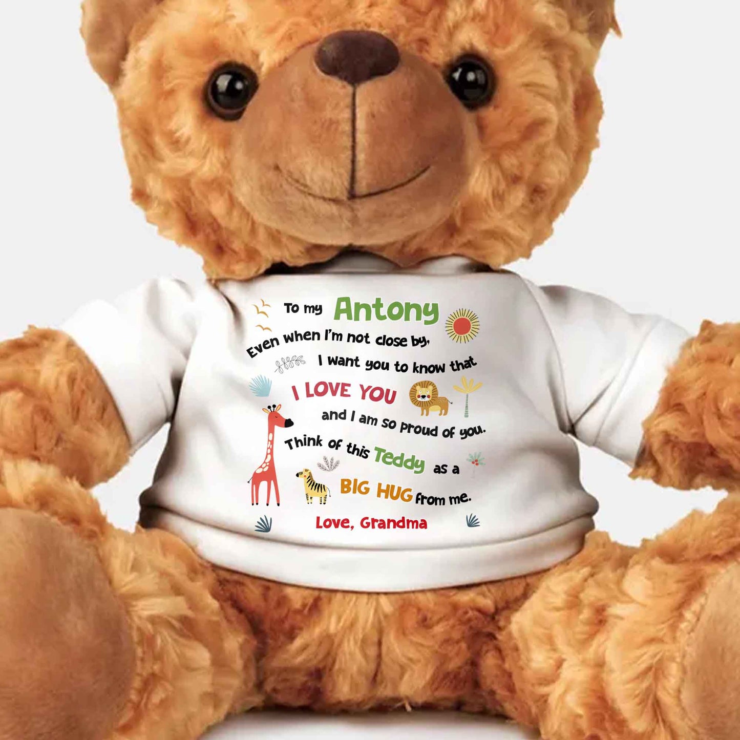 To My Antony, Even When I'm Not Close by, I Love You, Teddy Bear and Sun