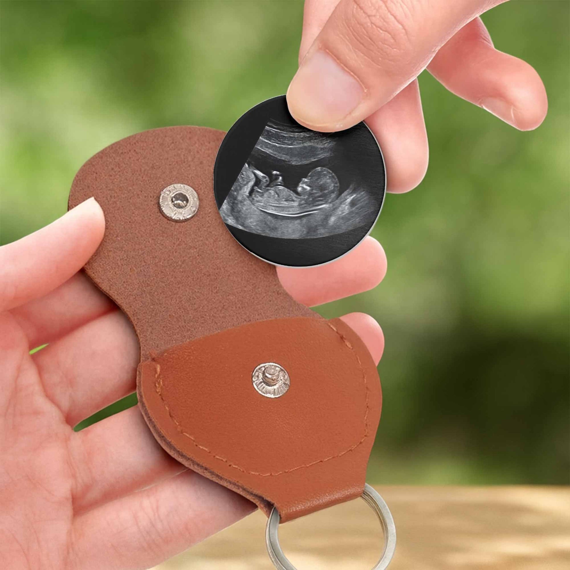 To Daddy Now You Can Carry Me Too Ultrasound Image Keychain