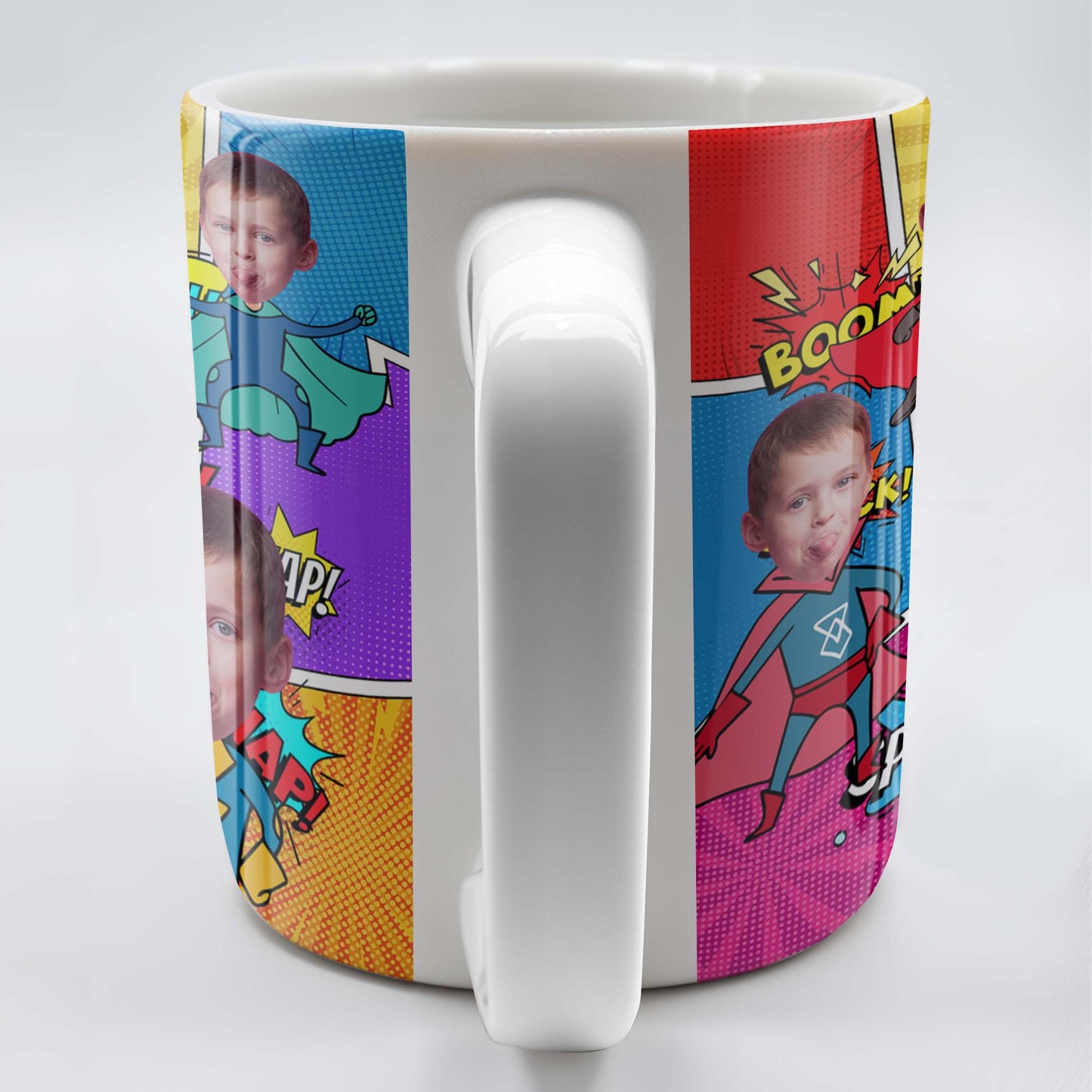 Superhero Adventures Await Capture Fun Moments Mug - Personalized Custom Coffee Mug - KID019_MG