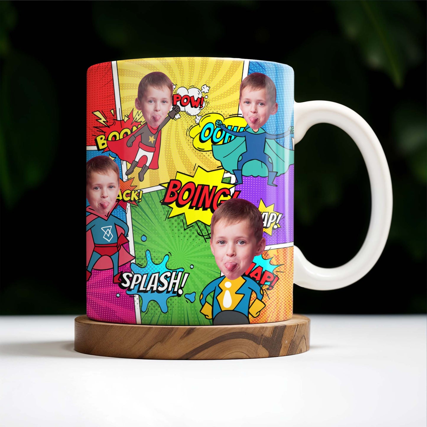 Superhero Adventures Await Capture Fun Moments Mug - Personalized Custom Coffee Mug - KID019_MG