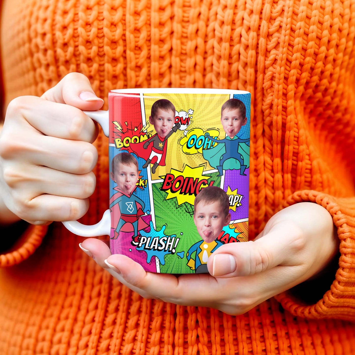 Superhero Adventures Await Capture Fun Moments Mug - Personalized Custom Coffee Mug - KID019_MG