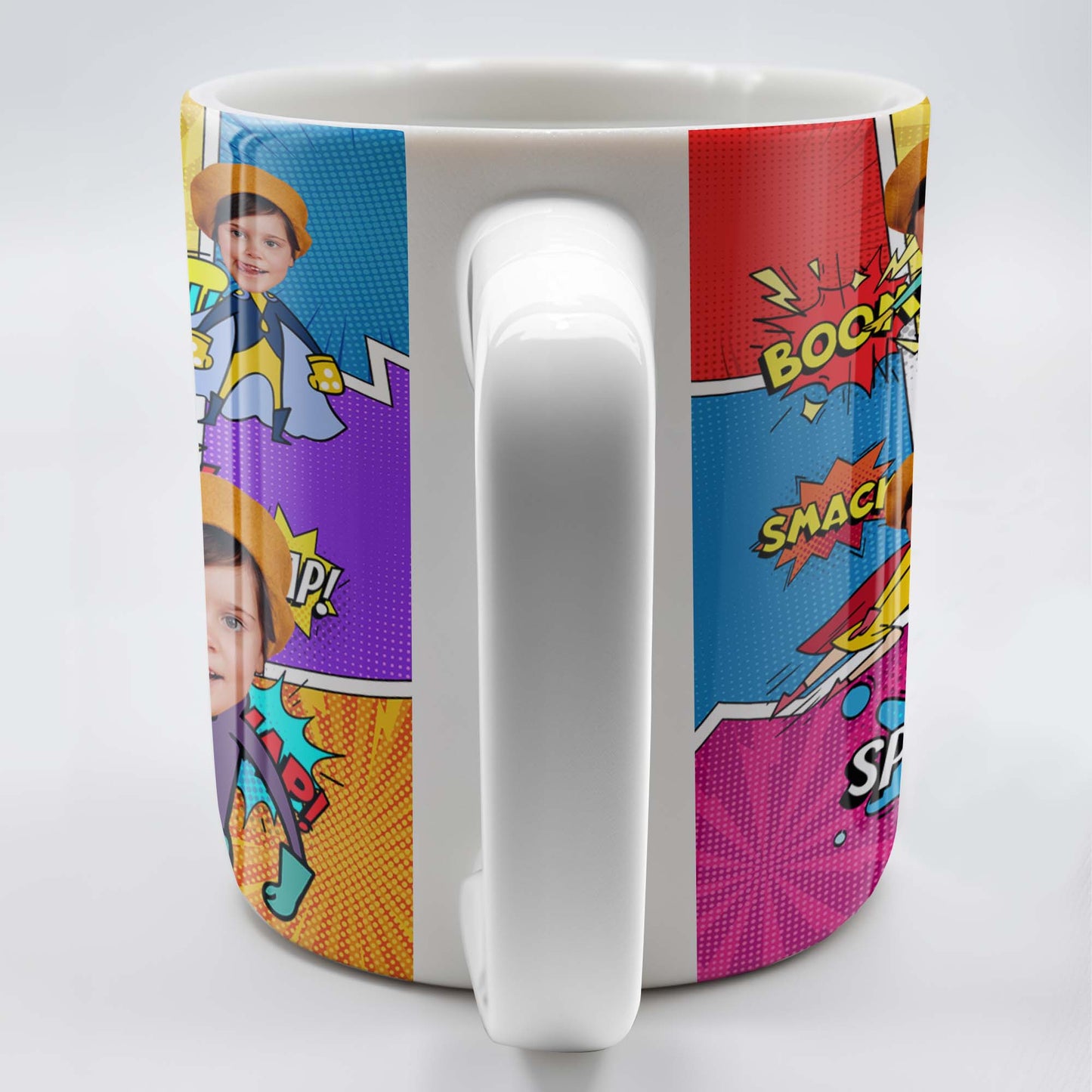 Unleash Your Inner Hero With Vibrant Comic Book Explosions - Personalized Custom Coffee Mug - KID020_MG