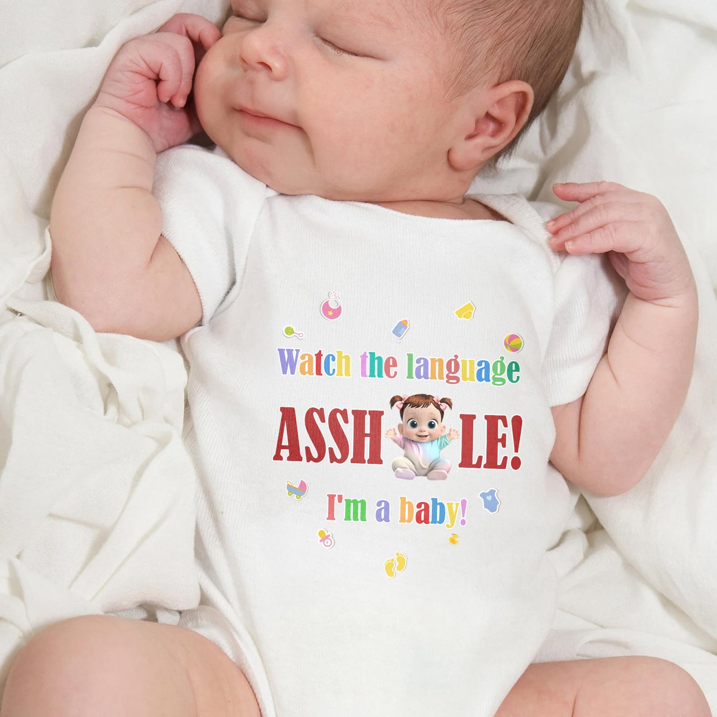Watch the Language Assh*le! I'm a Baby, Baby and Playful Icons