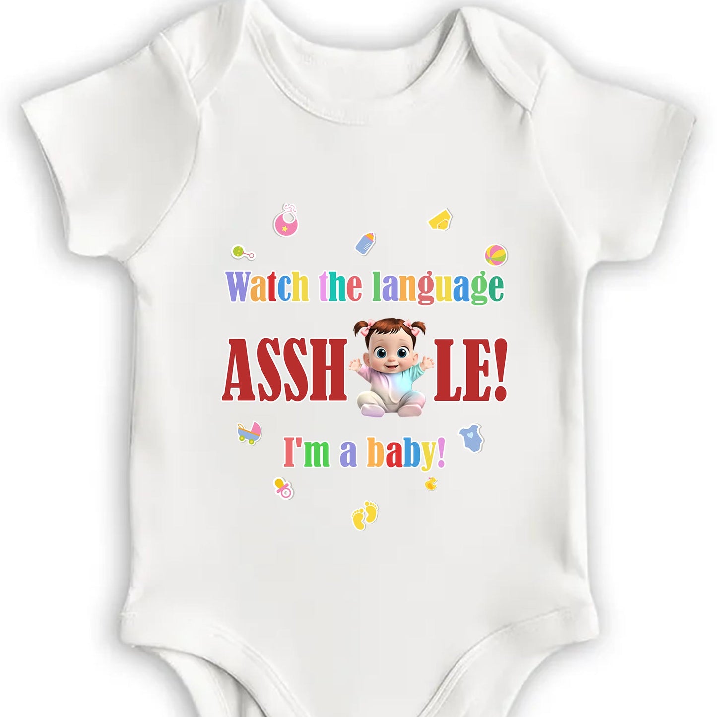 Watch the Language Assh*le! I'm a Baby, Baby and Playful Icons