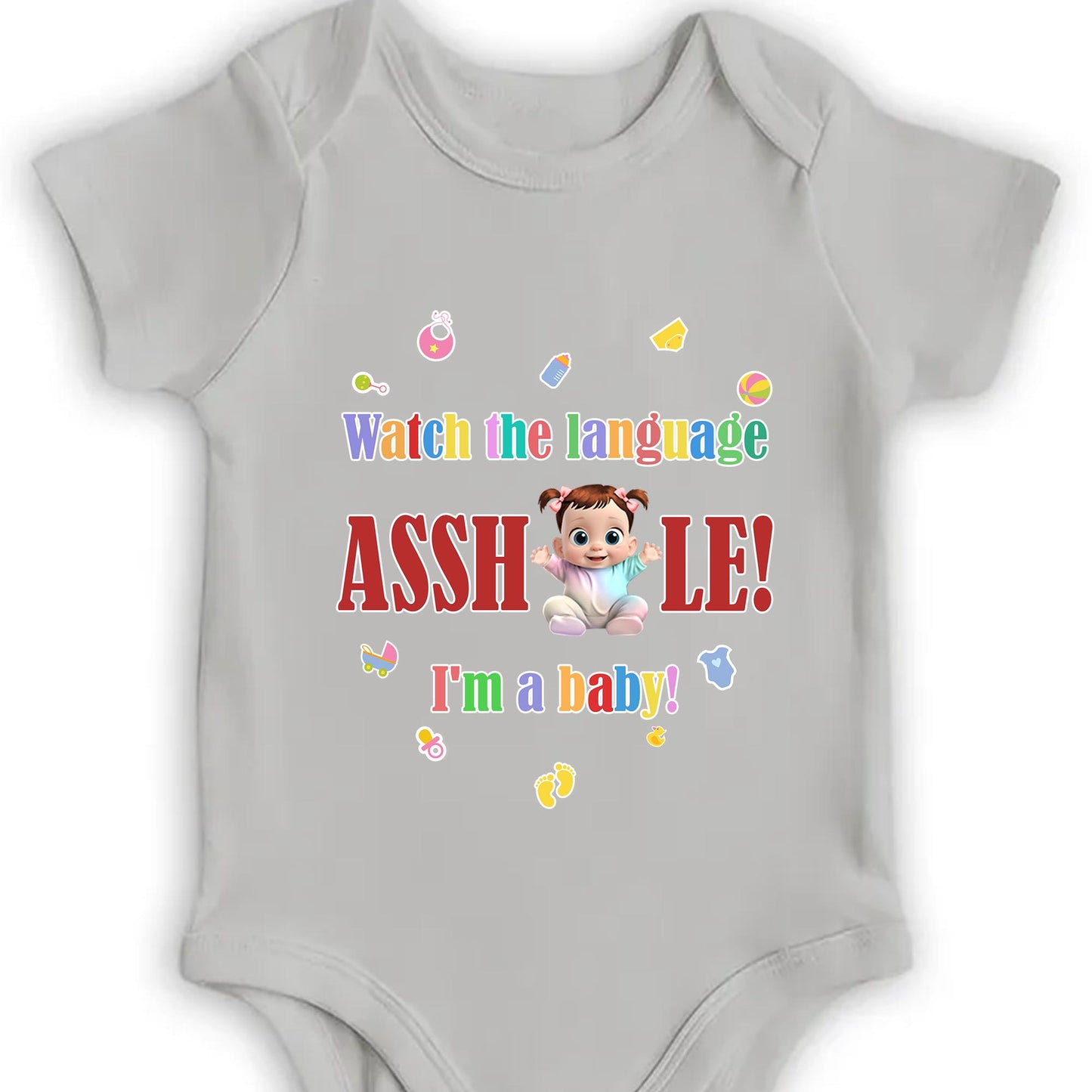 Watch the Language Assh*le! I'm a Baby, Baby and Playful Icons