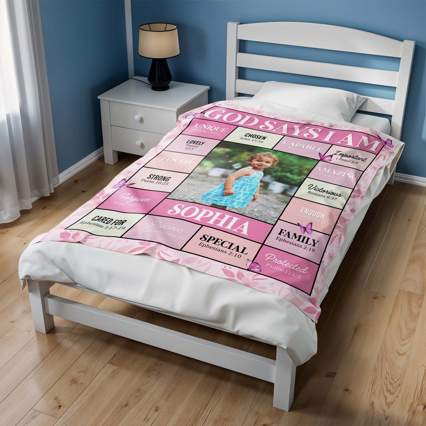God Says I Am Unique, Chosen, Capable And More Inspiring Blanket