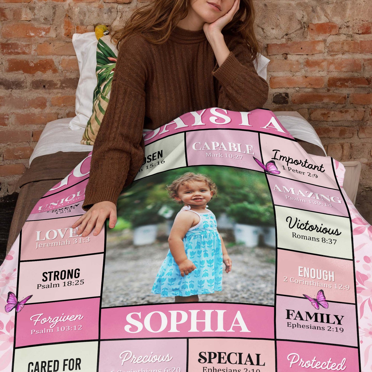 God Says I Am Unique, Chosen, Capable And More Inspiring Blanket