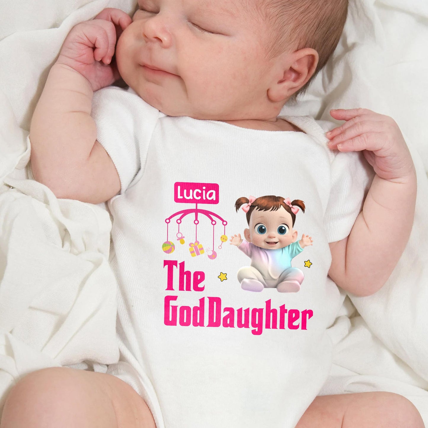 The GodDaughter, Baby With Stars And Mobile Toy