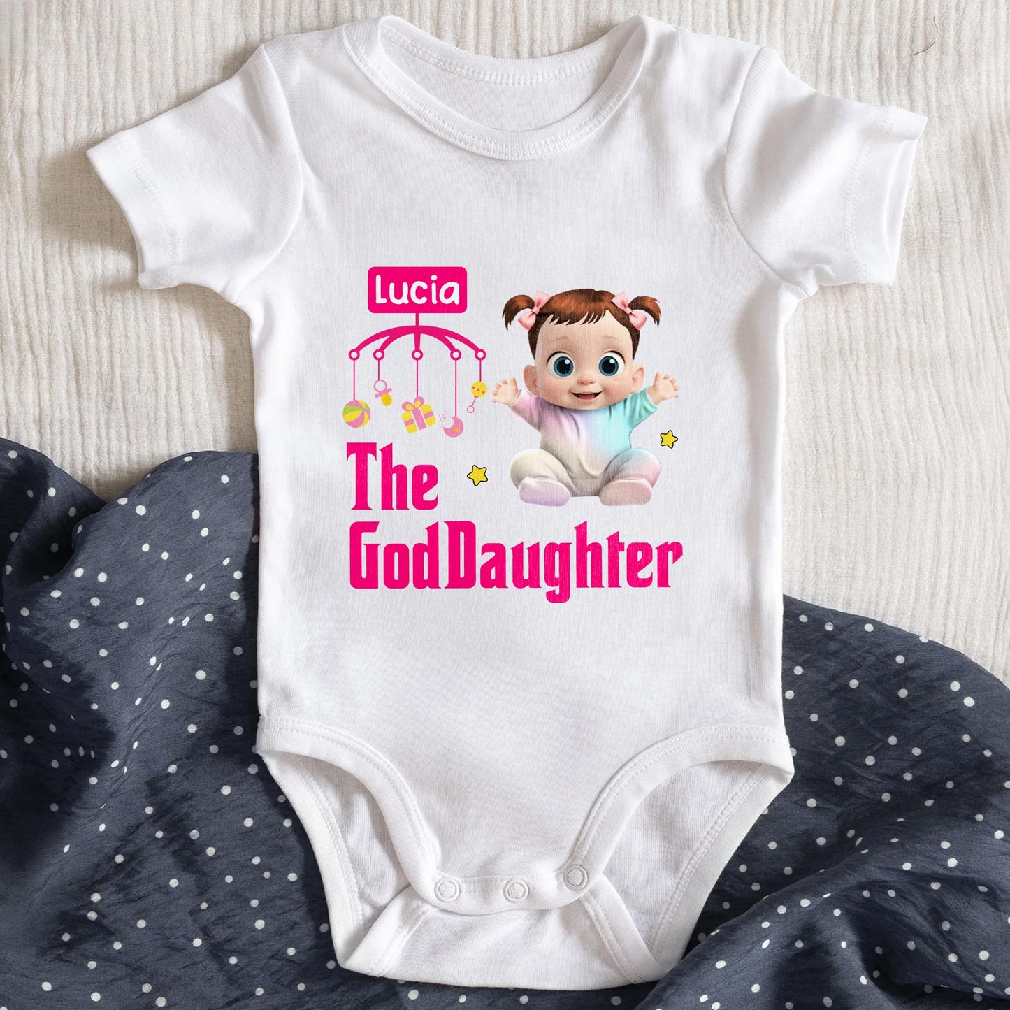 The GodDaughter, Baby With Stars And Mobile Toy