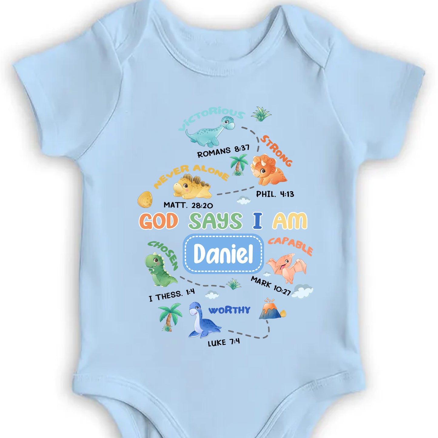 Victorious, Strong, Never Alone, Chosen, Capable, Worthy, Dinosaurs And Cloud
