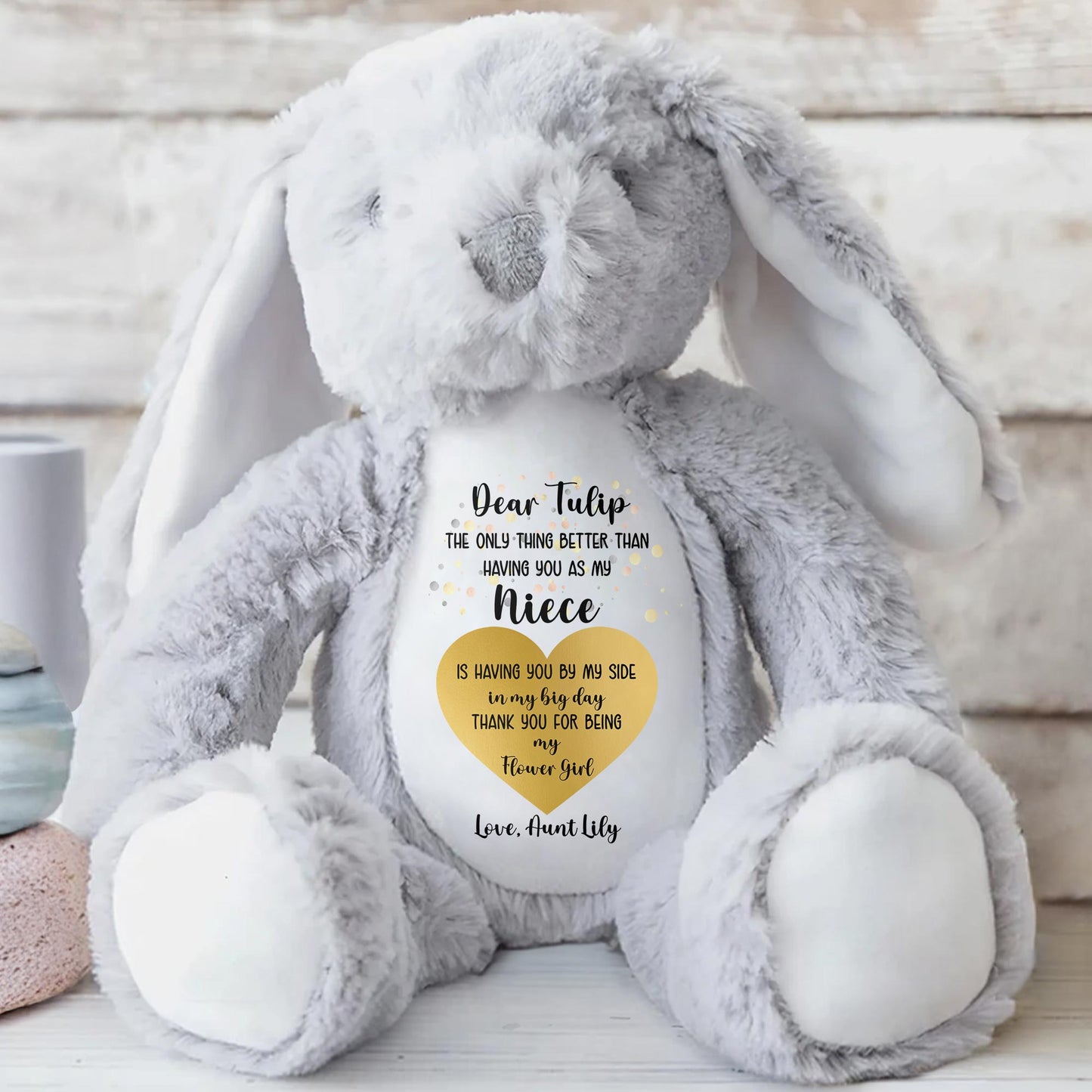 Dear Tulip, The Only Thing Better Than Having You As My Niece, Stuffed Bunny