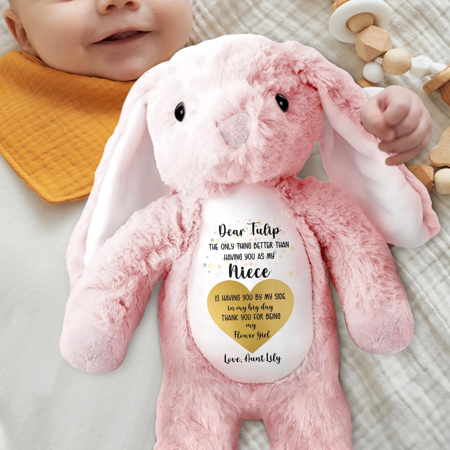 Dear Tulip, The Only Thing Better Than Having You As My Niece, Stuffed Bunny