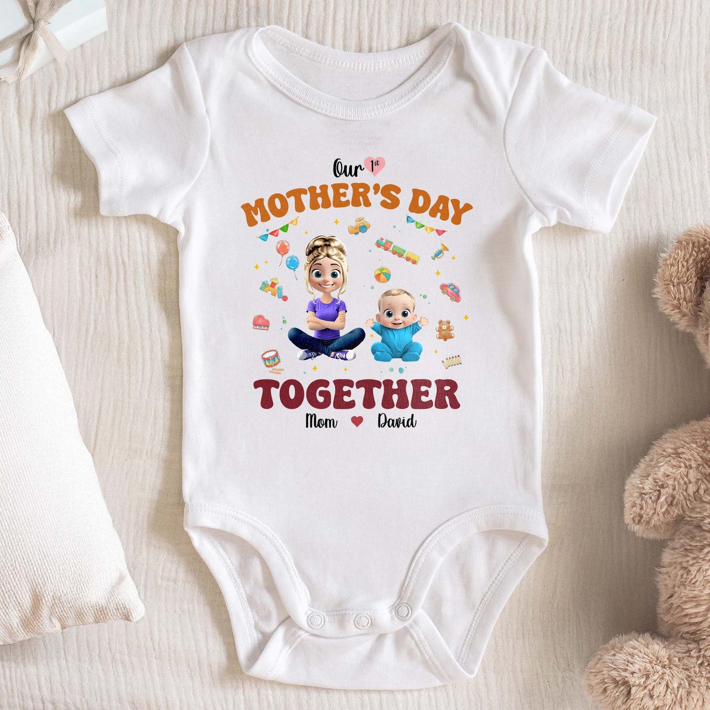 Our 1st Mother's Day Together, Mother and Baby Design