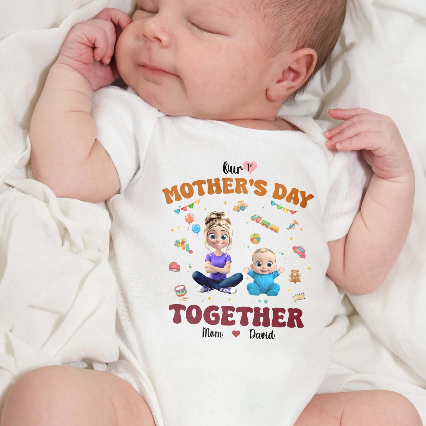 Our 1st Mother's Day Together, Mother and Baby Design
