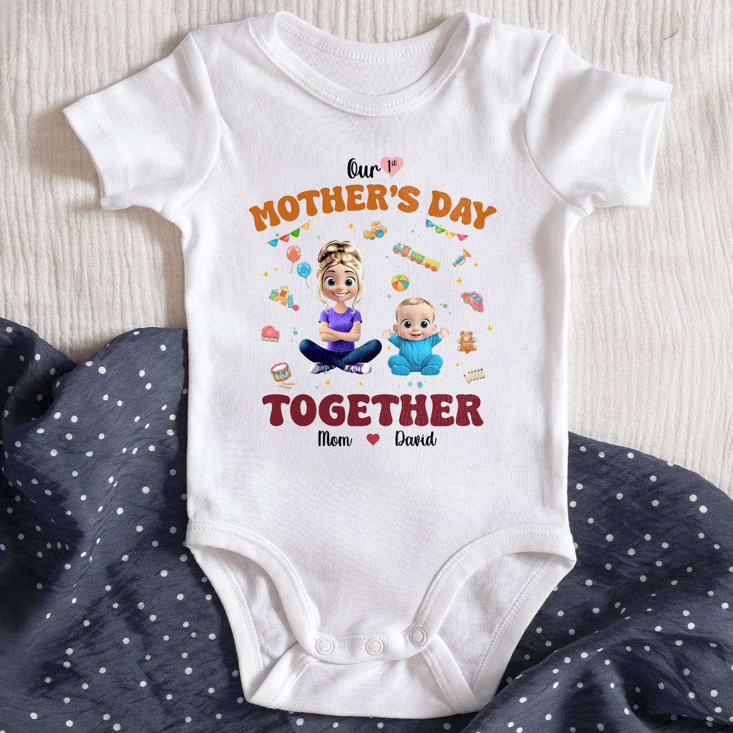 Our 1st Mother's Day Together, Mother and Baby Design