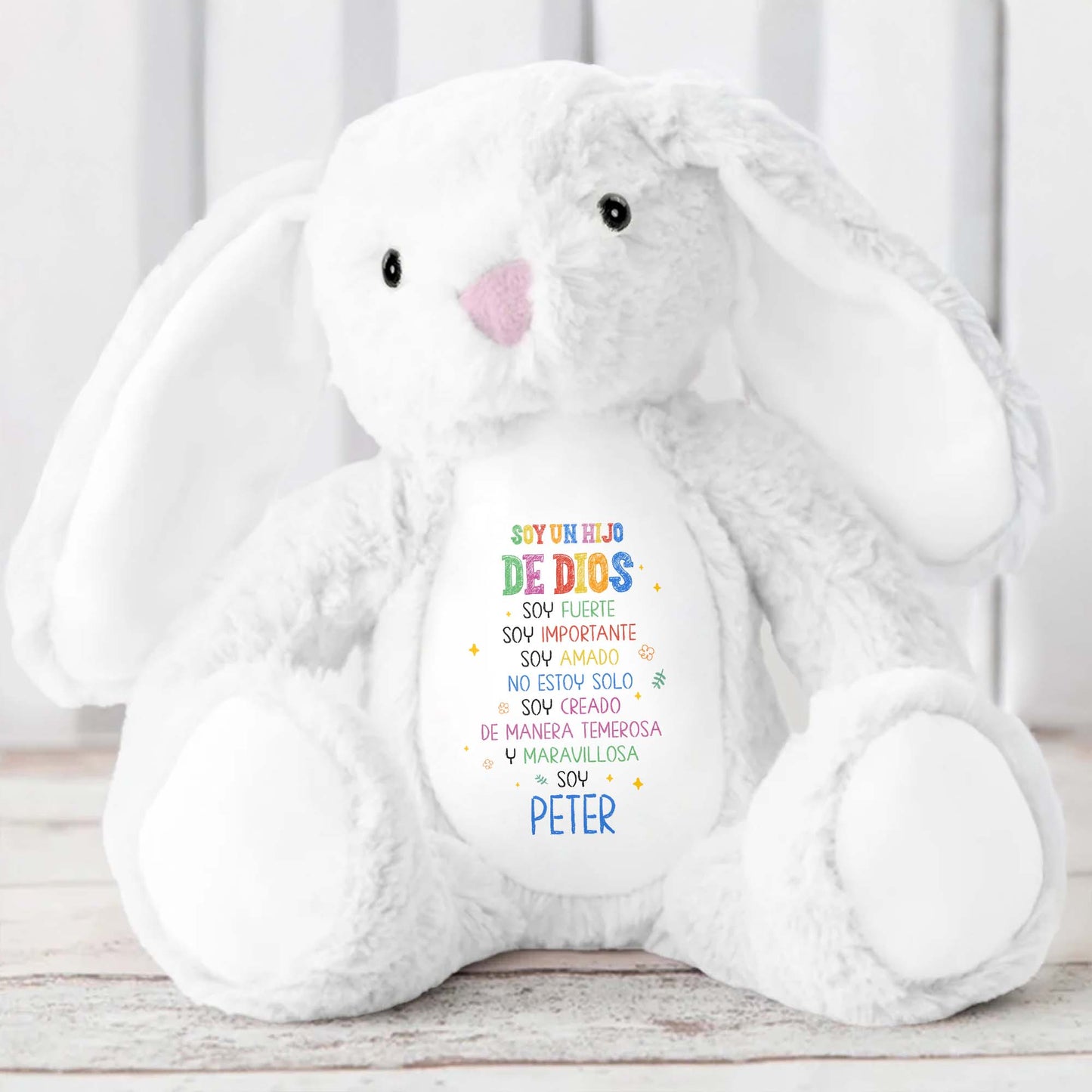 Soy Un Hijo De Dios, Soy Fuerte, Stuffed Bunny